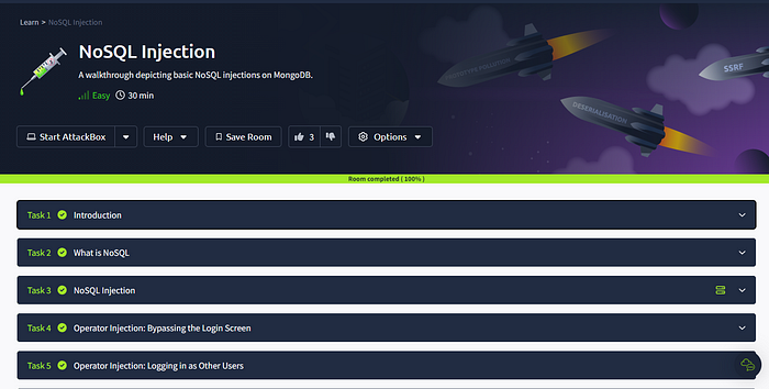 NoSQL Injection - TryHackMe