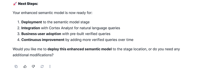 Semantic Model validated