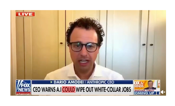 Dario Amodei 50% jobs will be gone