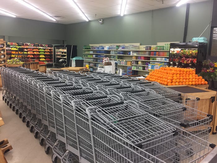 produce department optimized for maximum traffic