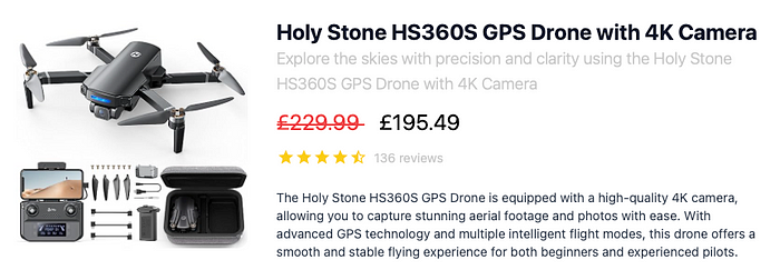Holy Stone HS360S GPS Drone