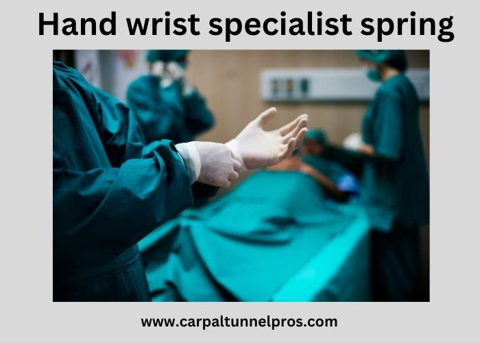 Hand Wrist Specialist Spring Hand Surgery Specialists of Texas Medium
