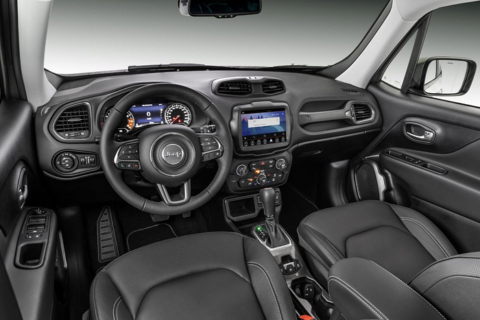 Car dashboard.