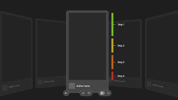 middle card ui Design