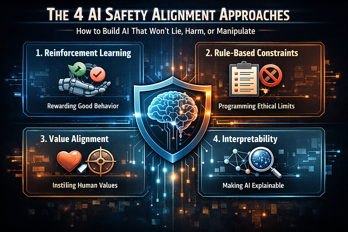 The 4 AI Safety Alignment Approaches: How to Build AI That Won’t Lie, Harm, or Manipulate