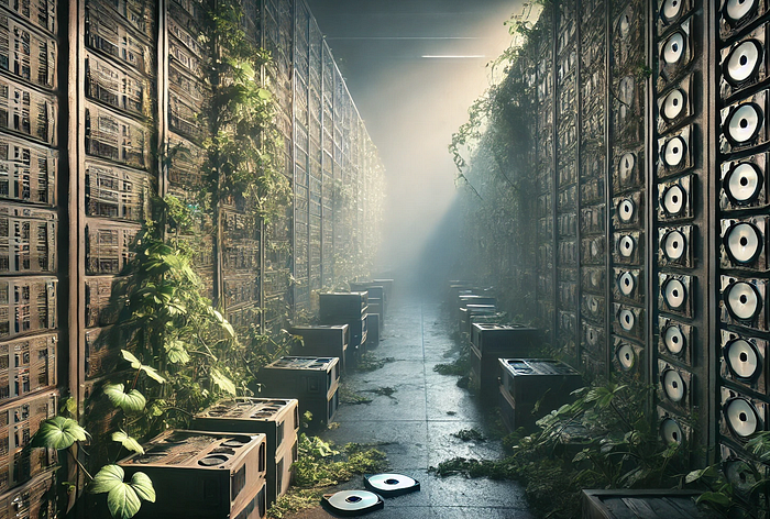 The silent garden of abandoned ideas. Image generated with DALL·E