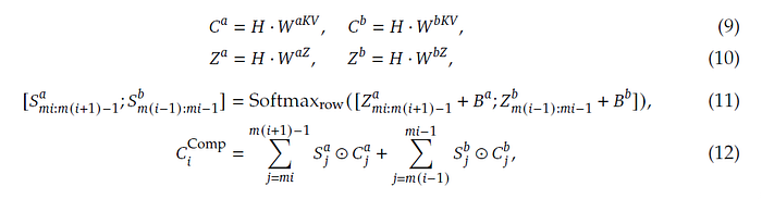 Equations 9 to 12