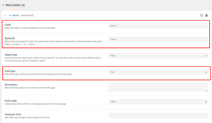 add meta fields according to my form