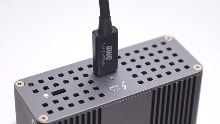 單獨行動更方便,不再外掛電源轉接 OWC Thunderbo 單獨行動更方便,不再外掛電源轉接 OWC Thunderbo