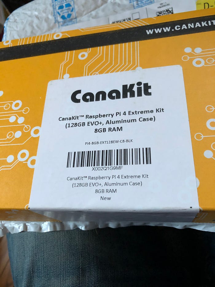 How the CanaKit Extreme comes packaged