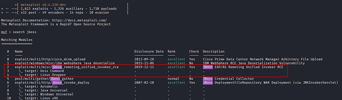 Image 7 — JBoss 6 RCE Exploitation and Privilege Escalation