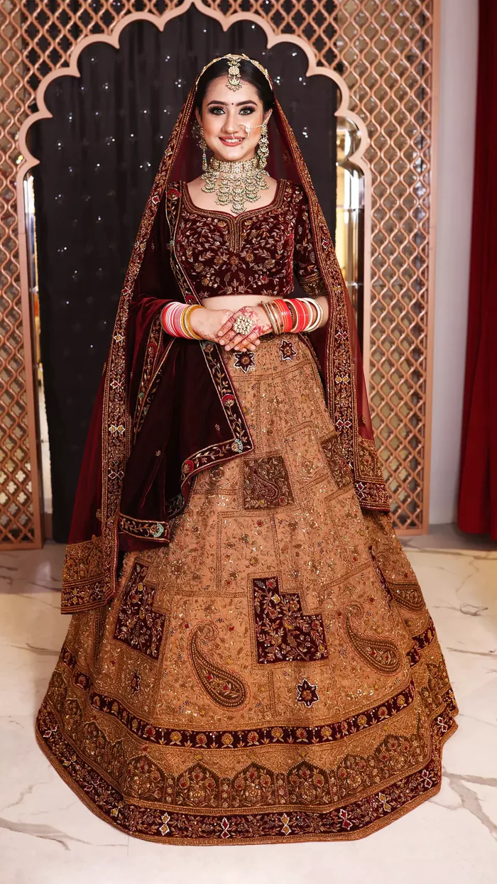 What is the best type of lehenga to wear in a wedding and