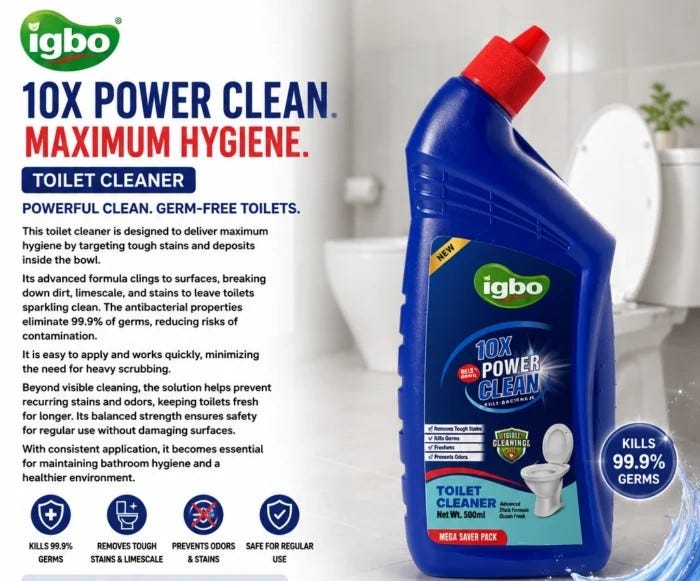 Toilet Cleaner: Powerful Cleaning for a Fresh & Hygienic Bathroom