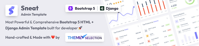 Sneat Bootstrap 5 Django Admin Template