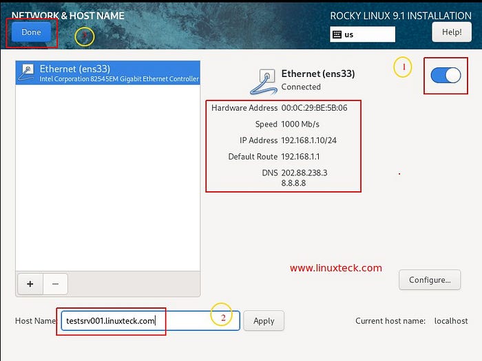 Rocky Linux 9-network-hostname