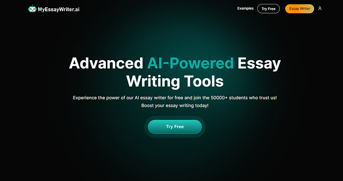 MyEssayWriter.ai homepage
