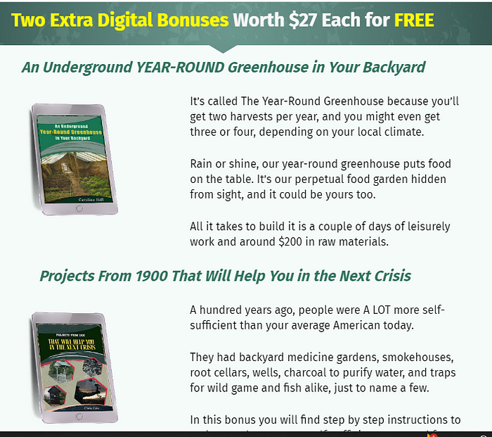 The Lost Superfoods Bonus Books