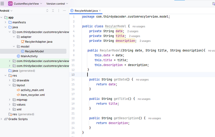 RecylerModel.java