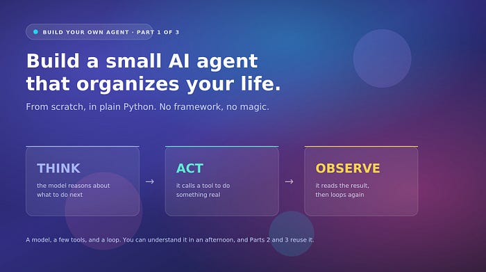 Build a Small AI Agent That Organizes Your Life. Part 1: The Pattern Everything Else Is Built On.