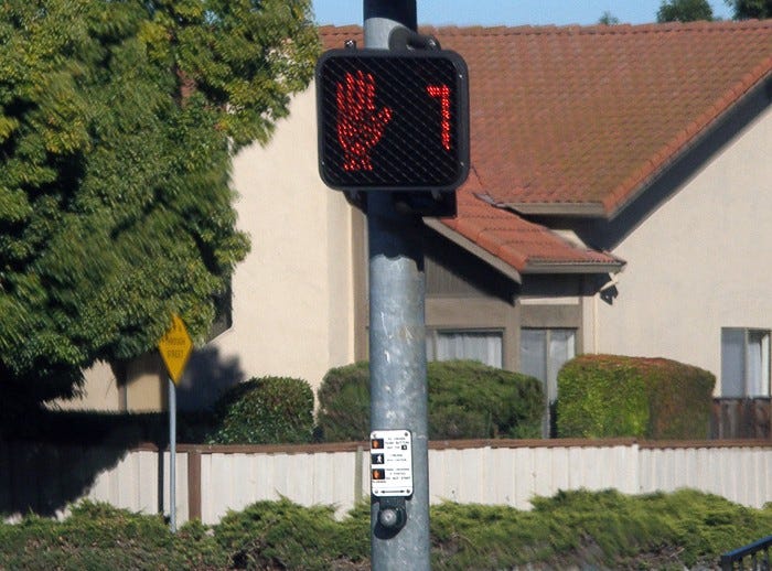 Crosswalk Signals As Message. I’ve been thinking about Pittsburgh… by