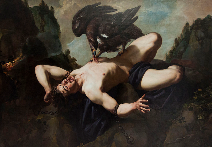 Prometheus, Theodoor Rombouts (1597–1637), Brüksel