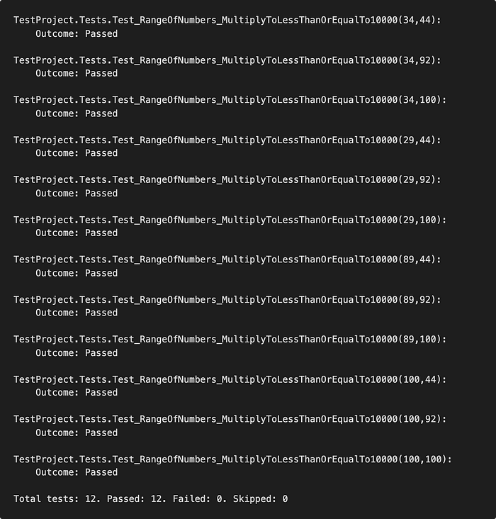 Output of using the ValueSource parameter-level attribute