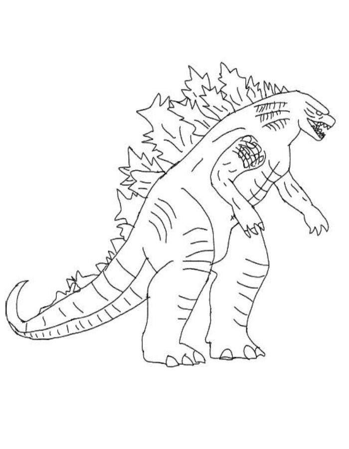 Godzilla Coloring Pages Printable for Free Download - Coloring Us - Medium