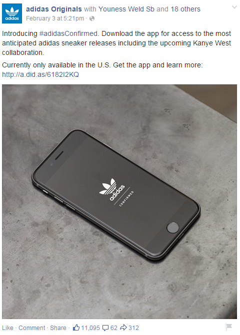 does adidas have a snkrs app