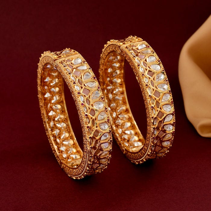 Gold Plated Kundan Polki Bangle. Best Gold Plated Kundan Polki Bangle ...