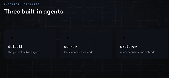 Codex includes built-in agents