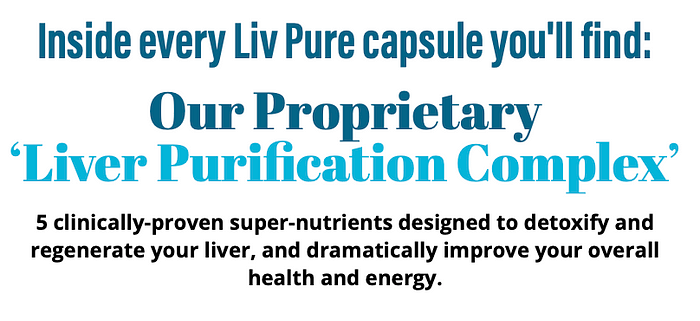 Inside every Liv Pure capsule you will find