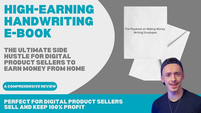 High-Earning Handwriting E-Book — The Ultimate Side Hustle for Digital Product Sellers to Earn Money from Home Perfect for digital product sellers — buy, use, and resell this affordable e-book to keep 100% profit while learning the easiest way to earn money from home!