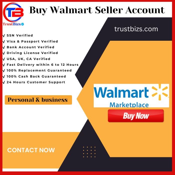 Buy Walmart Seller Account. In today’s digital age, is… by