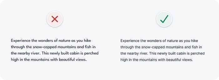 Comparing the x-height of League Spartan and Inter typefaces in an example paragraph of text