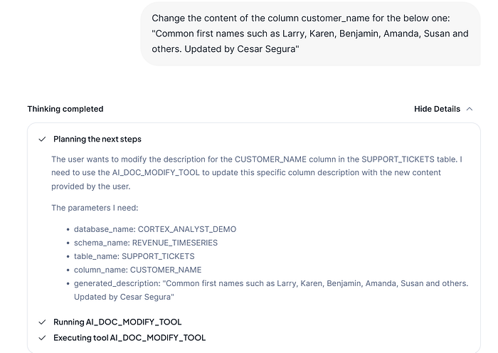 review/modify their own descriptions