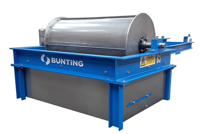 Bunting Magnetics Co. Drum Separators — Magnetic Separation Equipment