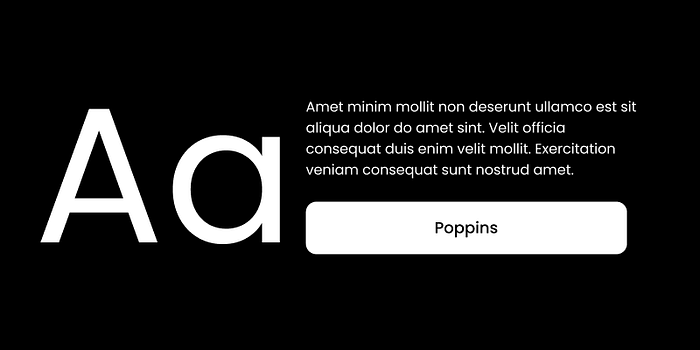 Poppins font