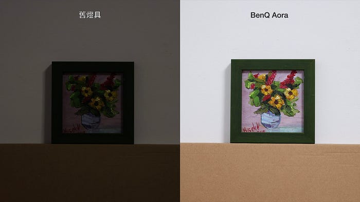 30 天使用心得，暨實測亮度差異 BenQ Aora 對比舊燈具