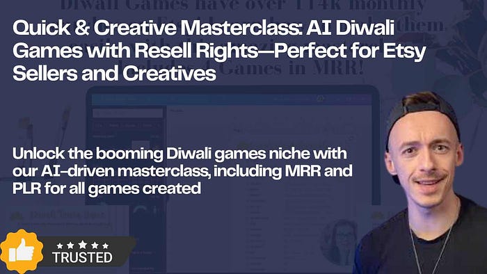 Quick & Creative Masterclass: AI Diwali Games with Resell Rights — Perfect for Etsy Sellers and Creatives Unlock the booming Diwali games niche with our AI-driven masterclass, including MRR and PLR for all games created