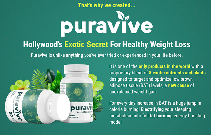 Banner explaining how puravive works