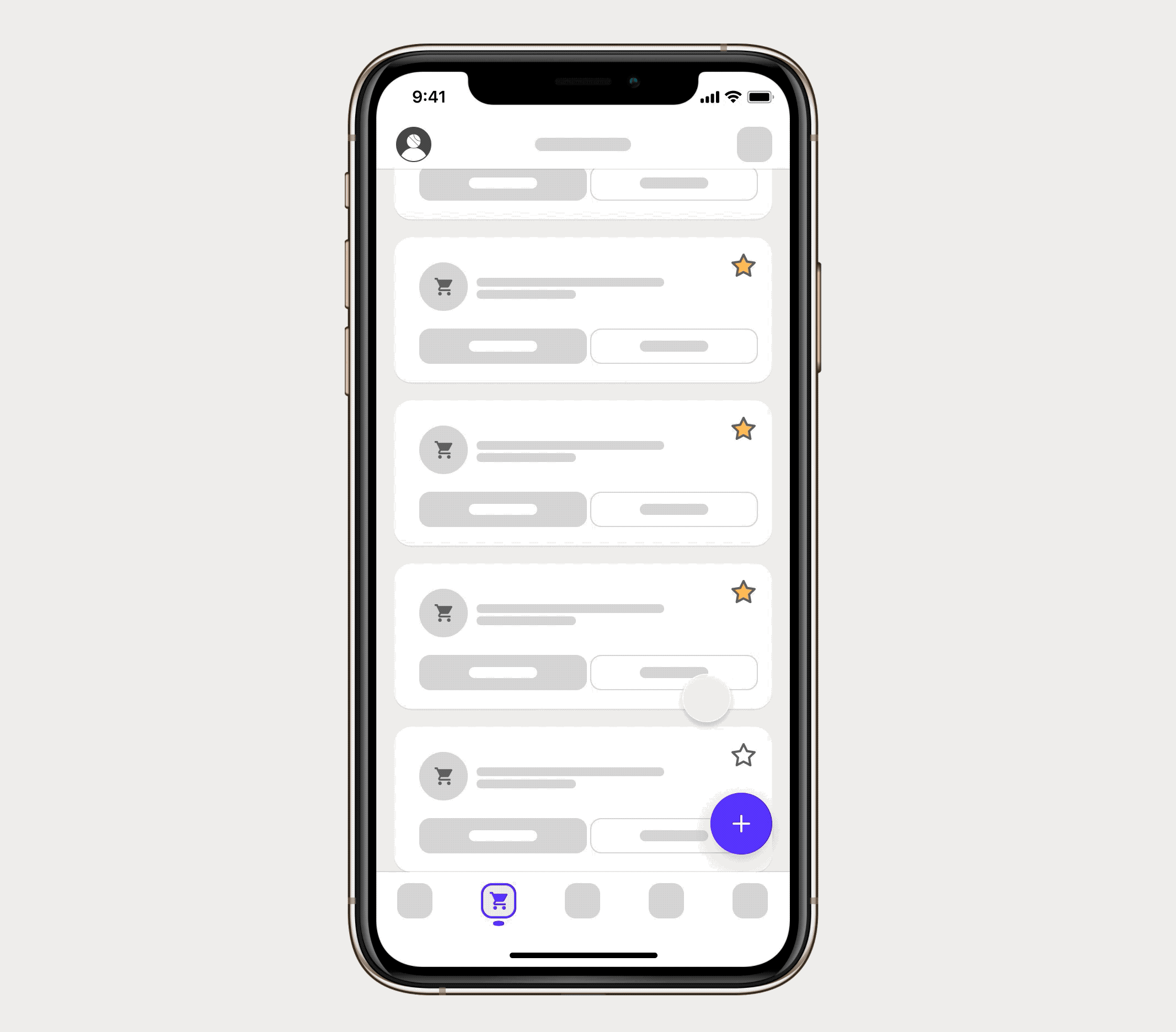 Example of a partially interruptive Channel behavior