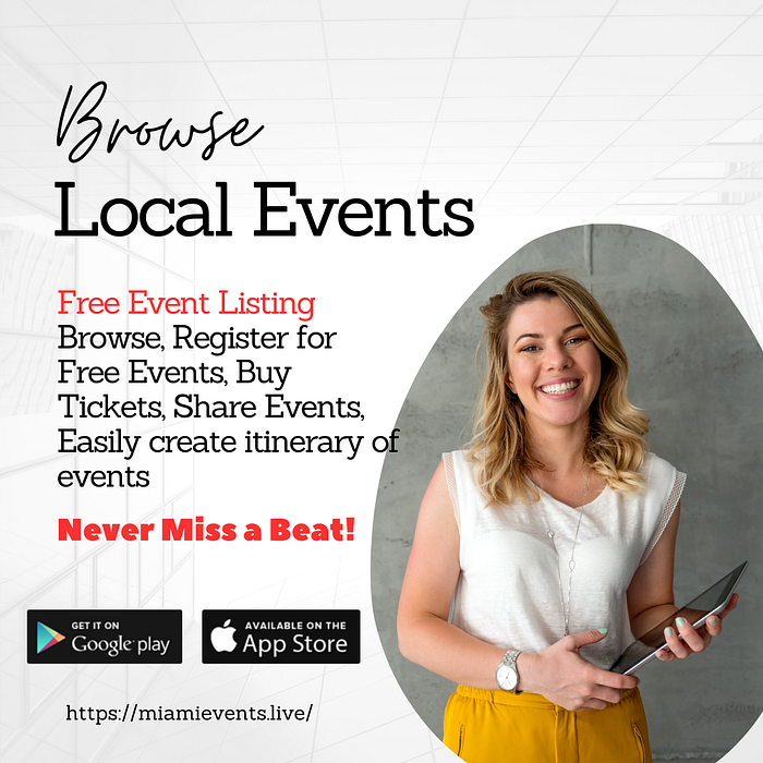 Free Local Event Listing App in Miami
