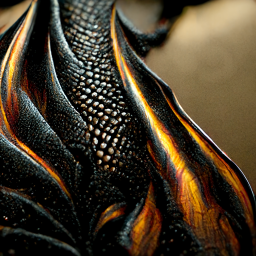 Sunset and black dragon scales.