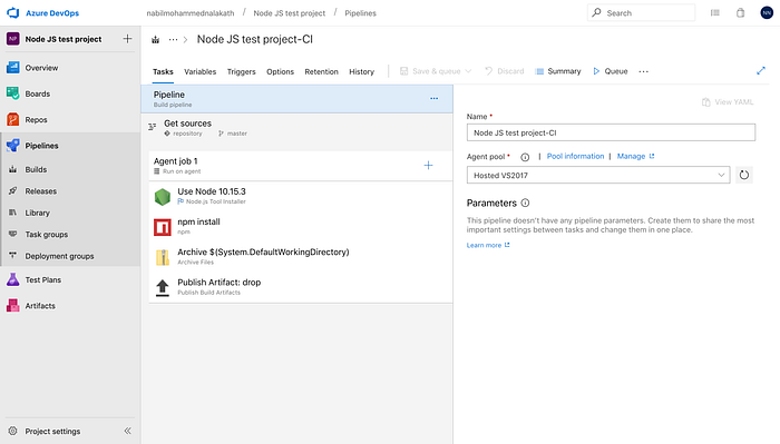 Deploying a Node JS App to Azure App Service using Azure Dev-ops (Part ...