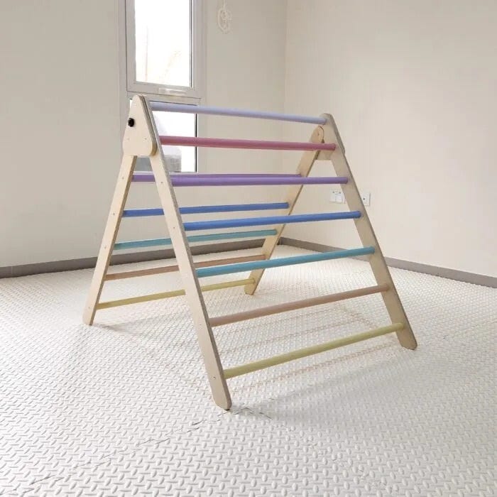 Safe and Stimulating Pikler Triangle for Toddlers Moon Kids Home by Moon Kids Home Aug