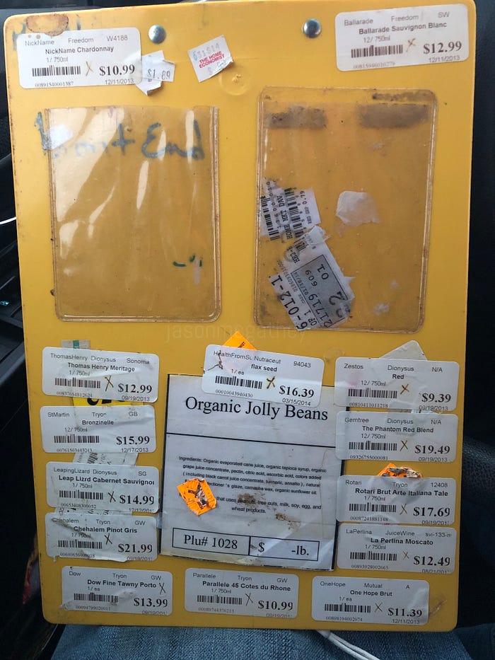 clipboard back with plastic pouches