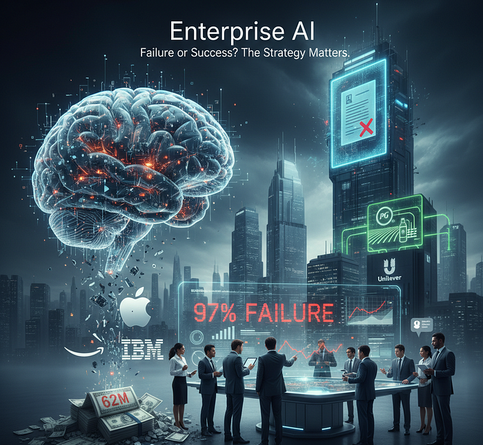 Has AI adoption led to more failure than success at the enterprise level?