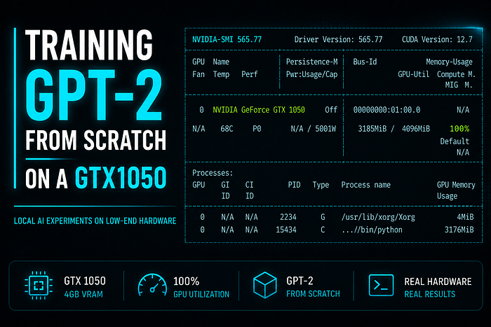 Training GPT-2 From Scratch on a GTX1050