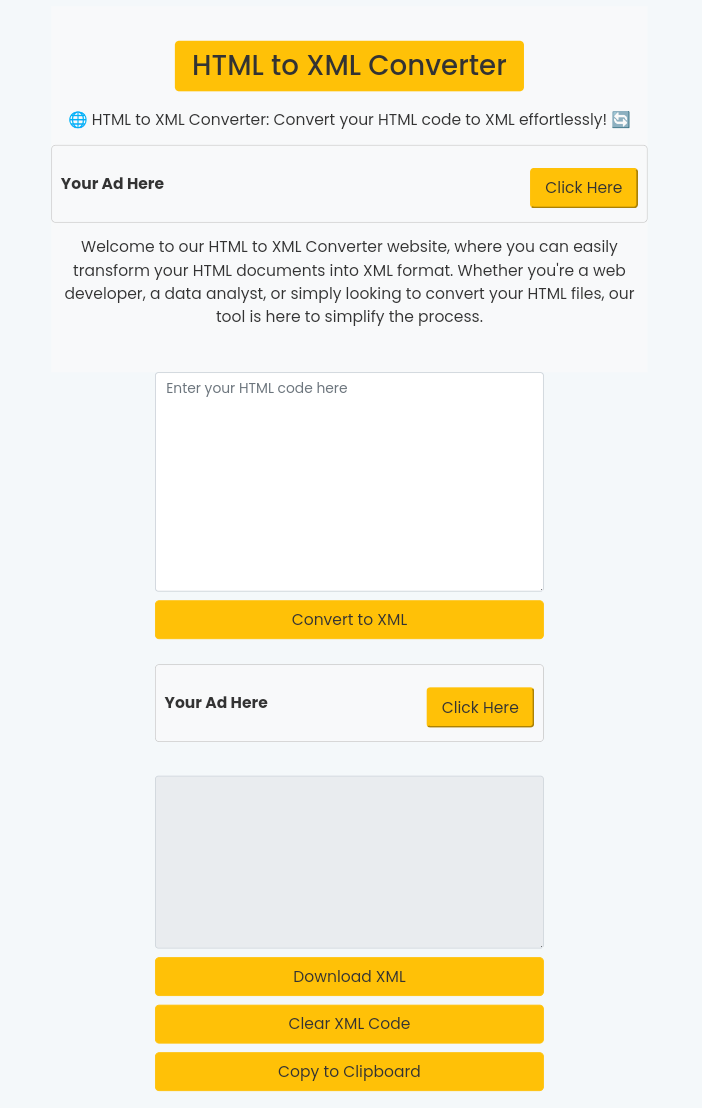 HTML to XML Converter. Welcome to our HTML to XML Converter… | by ...